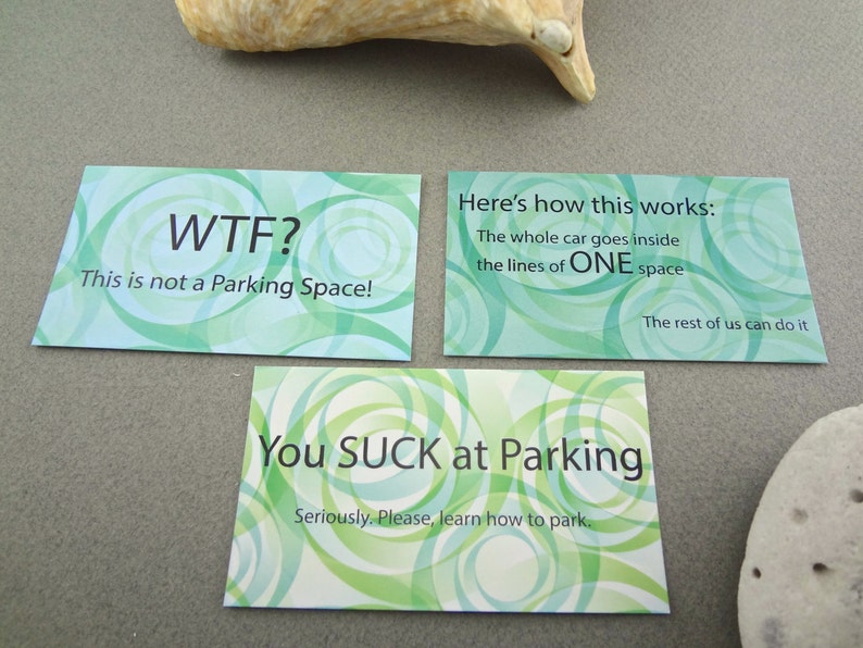 Bad Parking Cards with Class Set of 20 image 2