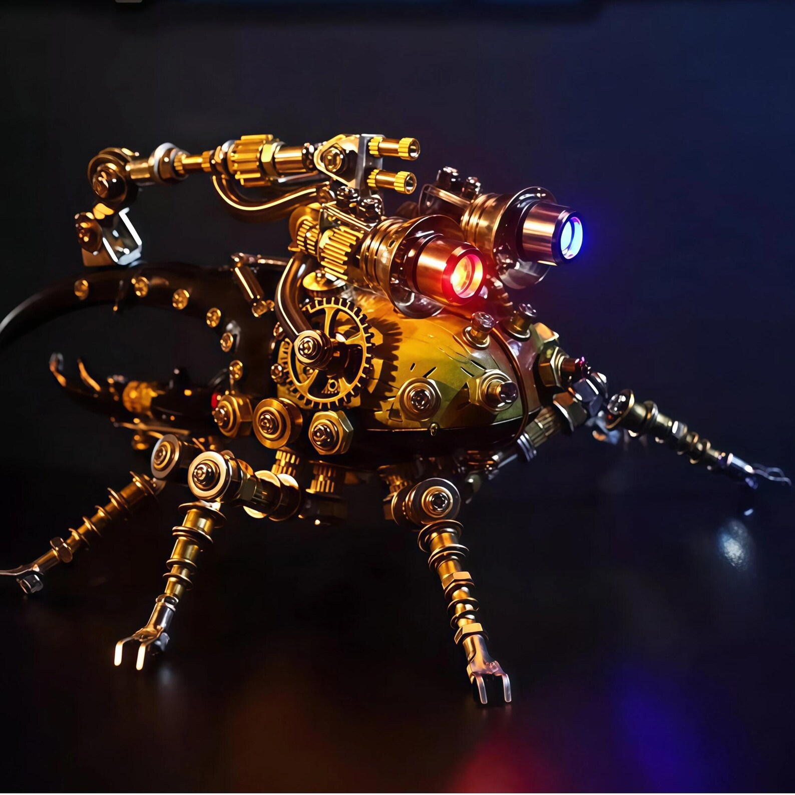 Steampunk Mechanical Insect Model Kit | DIY Metal Puzzle Collectible ...