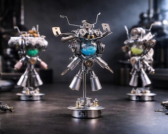 Star Origin DIY Metal Robot Blind Box - Cyberpunk Mechanical Model Set Handmade Ornaments