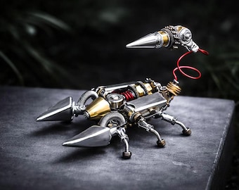 Steampunk Scorpion Model Kit DIY Metal Mechanical Assembly Kit for Adults Engineering Gift