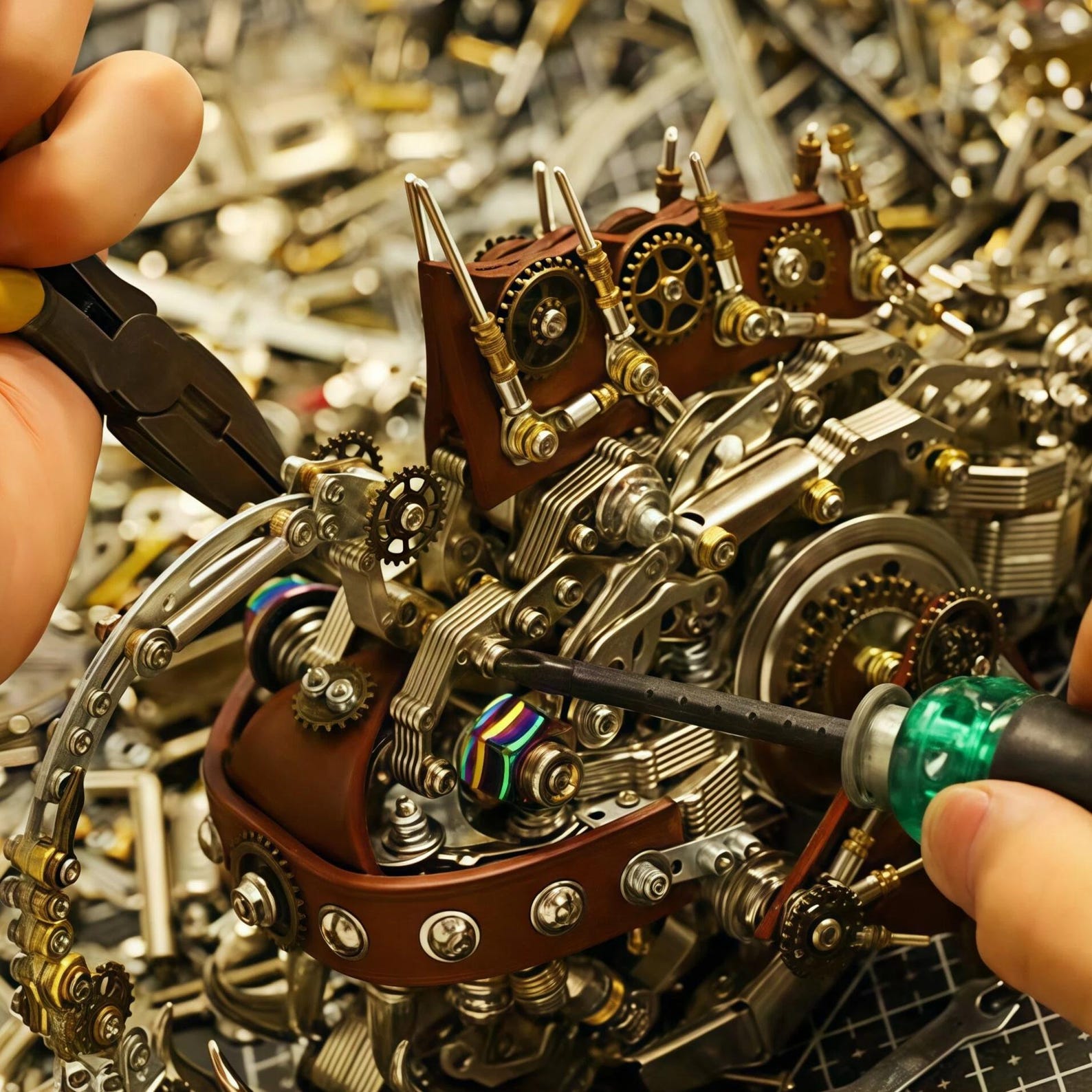 Steampunk Anglerfish Model Kit – Metal DIY Mechanical Build for ...