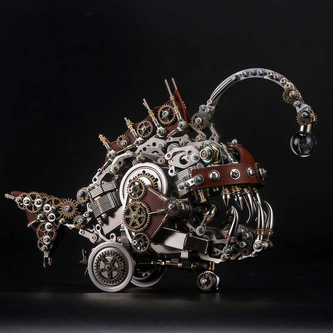 Steampunk Anglerfish Model Kit – Metal DIY Mechanical Build for ...