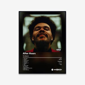 The Weeknd - After Hours Album Art Poster | Digital Download | Print | Wall Art