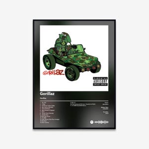 Gorillaz - Gorillaz Album Art Poster | Digitaler Download | Drucken | Wandkunst