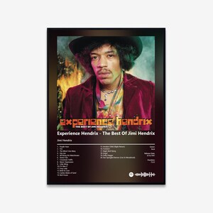 Jimi Hendrix - Experience Hendrix - The Best Of Jimi Hendrix Album Art Poster | Digital Download | Print | Wall Art