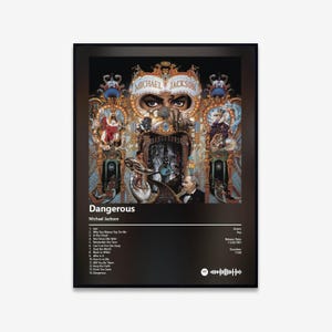 Michael Jackson - Dangerous Album Art Poster | Digital Download | Print | Wall Art
