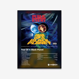 Public Enemy - Fear Of A Black Planet Album Art Poster | Digital Download | Print | Wall Art