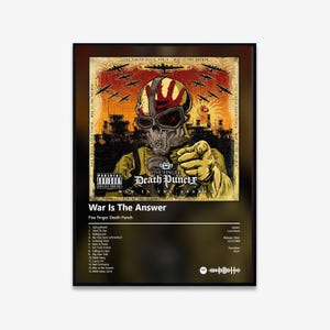 Five Finger Death Punch - War Is The Answer Album Art Poster | Digital Download | Print | Wall Art