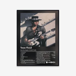 Stevie Ray Vaughan & Double Trouble - Texas Flood Album Art Poster | Digital Download | Print | Wall Art