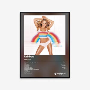 Mariah Carey - Rainbow Album Art Poster | Digital Download | Print | Wall Art