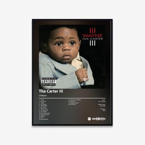 Lil Wayne - Tha Carter III Album Art Poster | Digital Download | Print | Wall Art