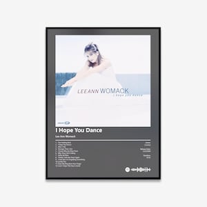 Lee Ann Womack - I Hope You Dance Album Art Poster | Digital Download | Print | Wall Art