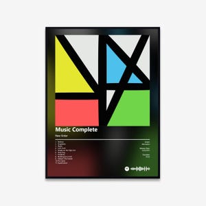 New Order - Music Complete Album Art Poster | Digital Download | Print | Wall Art