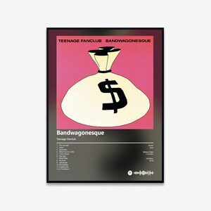 Teenage Fanclub - Bandwagonesque Album Art Poster | Digital Download | Print | Wall Art