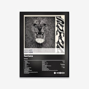 Santana - Santana Album Art Poster | Digital Download | Print | Wall Art