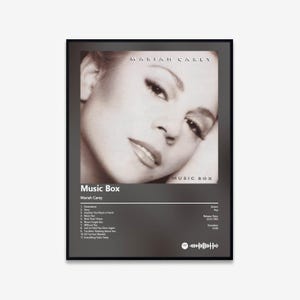 Mariah Carey - Music Box Album Art Poster | Digital Download | Print | Wall Art