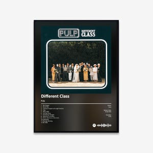 Pulp - Different Class Album Art Poster | Digital Download | Print | Wall Art
