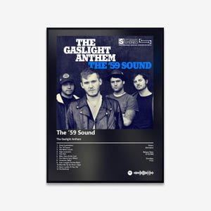 The Gaslight Anthem - The &#39;59 Sound Album Art Poster | Digital Download | Print | Wall Art
