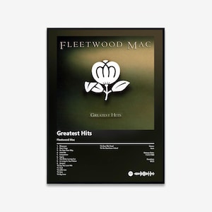 Fleetwood Mac - Greatest Hits Album Art Poster | Digital Download | Print | Wall Art