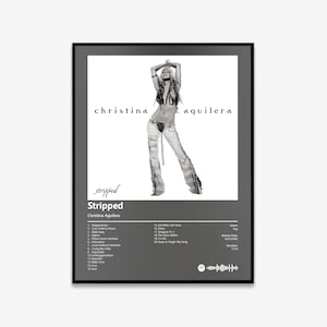 Christina Aguilera - Stripped Album Art Poster | Digital Download | Print | Wall Art