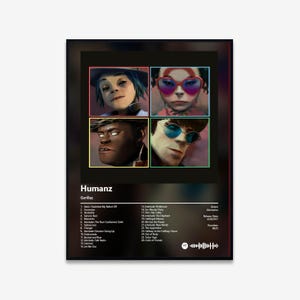 Gorillaz - Humanz Album Kunst Poster | Digitaler Download | Drucken | Wandkunst