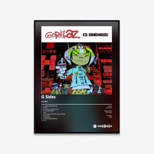 Gorillaz - G Sides Album Kunst Poster | Digitaler Download | Drucken | Wandkunst