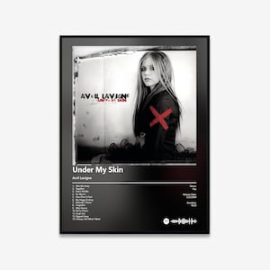Avril Lavigne - Under My Skin Album Art Poster | Digital Download | Print | Wall Art