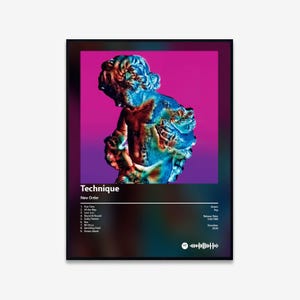 New Order - Technique Album Art Poster | Digital Download | Print | Wall Art