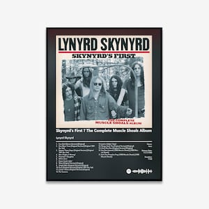 Lynyrd Skynyrd - Skynyrd&#39;s First ? The Complete Muscle Shoals Album Album Art Poster | Digital Download | Print | Wall Art