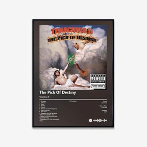 Tenacious D - The Pick Of Destiny Album Art Poster | Digital Download | Print | Wall Art