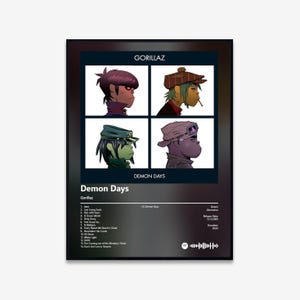 Gorillaz - Demon Days Album Kunst Poster | Digitaler Download | Drucken | Wandkunst
