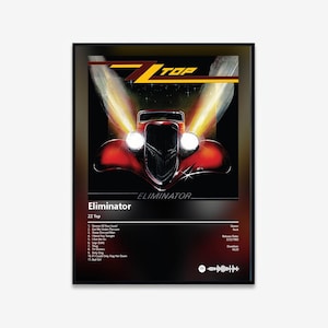 ZZ Top - Eliminator Album Art Poster | Digital Download | Print | Wall Art