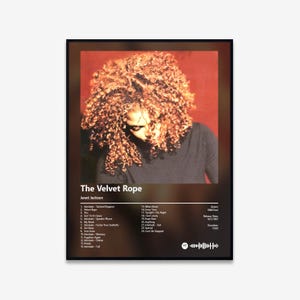 Janet Jackson - The Velvet Rope Album Kunst Poster | Digitaler Download | Drucken | Wandkunst