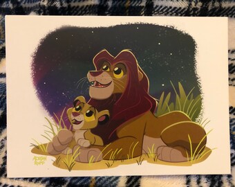 Mufasa Simba Print Etsy