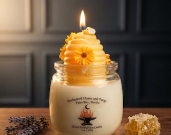 Beehive Candle: Sweet Honey Vanilla Scented Soy Wax