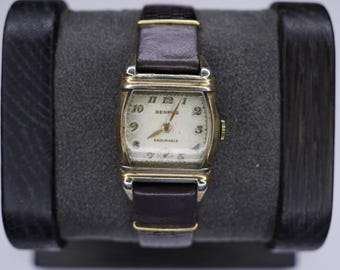 Reloj Benrus Endurable Tonneau Case de cuerda manual, modelo vintage – Ref. 425911