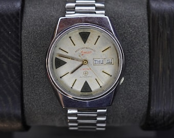Reloj Vintage West End Co Sowar Prima Automático – Fabricado en Suiza – Acero inoxidable