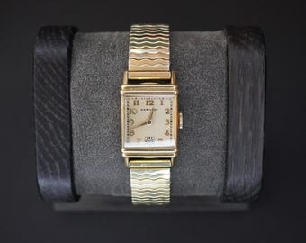 Vintage Rare Gents 1941 Hamilton Lester Cal. 982 Watch – 14K GF Case & 18K Markers