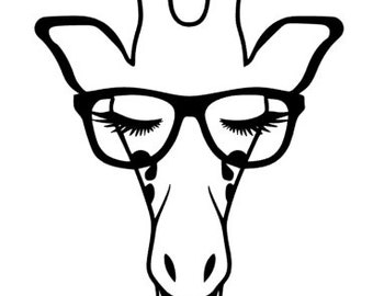 Giraffe Vinyl Decal