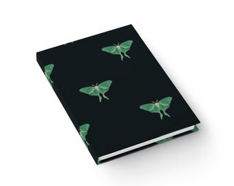Luna Moth Journal – Elegant Writing Notebook, Nature Lover Gift