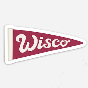 Wisco Pennant Sticker