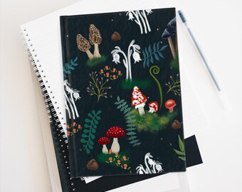 Whimsical Mushroom Forest Journal, Nature Diary, Artist Sketchbook
