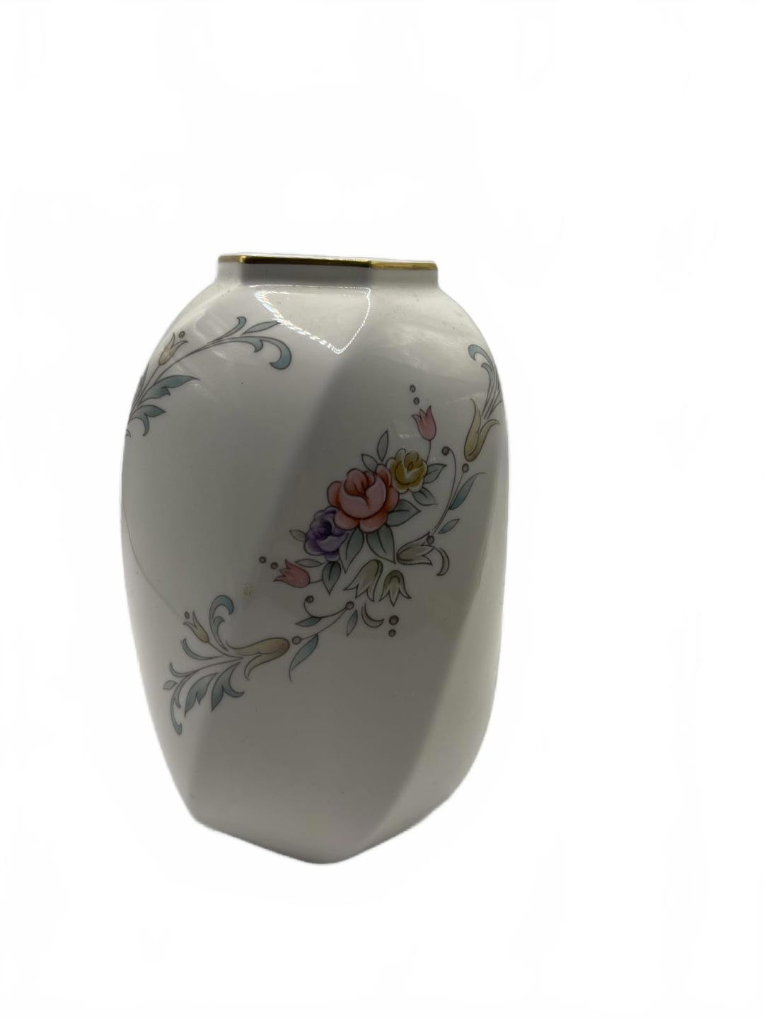 Vintage Christopher Stuart Mikasa Bone China Spring Crest Vase - Etsy