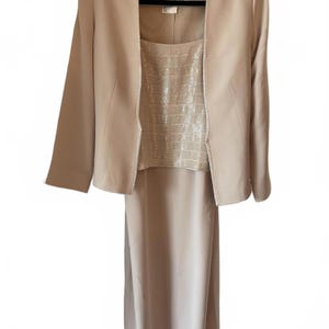Daymor Beige Women&#39;s Dress and Jacket Set Size 4