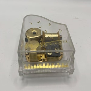 Vintage Miniature Grand Piano Music Box Collectable