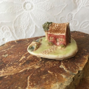 Little Bridge #47 Miniature house Tiny ceramic house Diorama Porcelain house Tiny house Fairy garden Tiny village Terrarium Housewarming