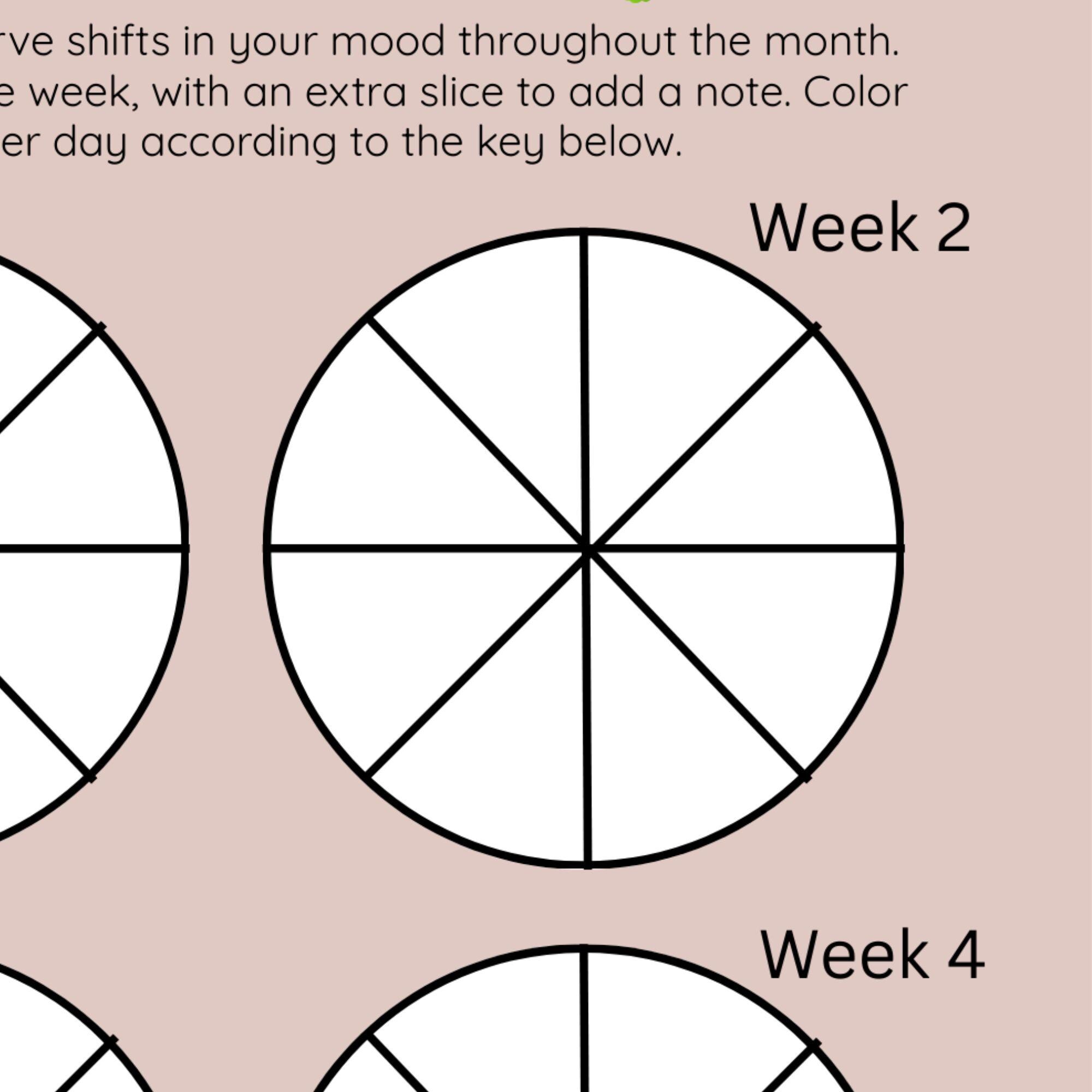 Cycle Check-in Wheels | Printable Mood & Energy Tracker | ADHD or ...