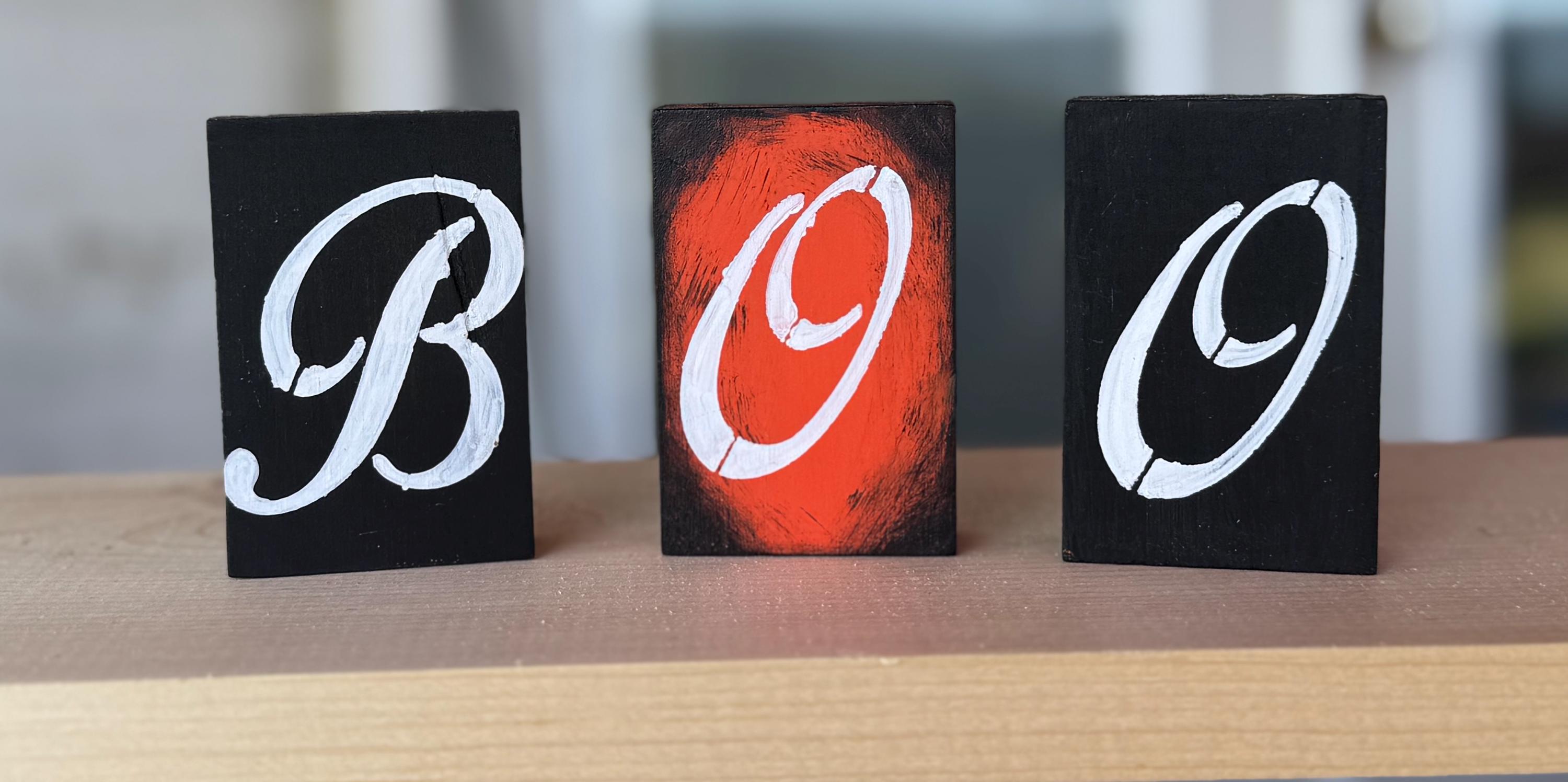 Decorative BOO Blocks