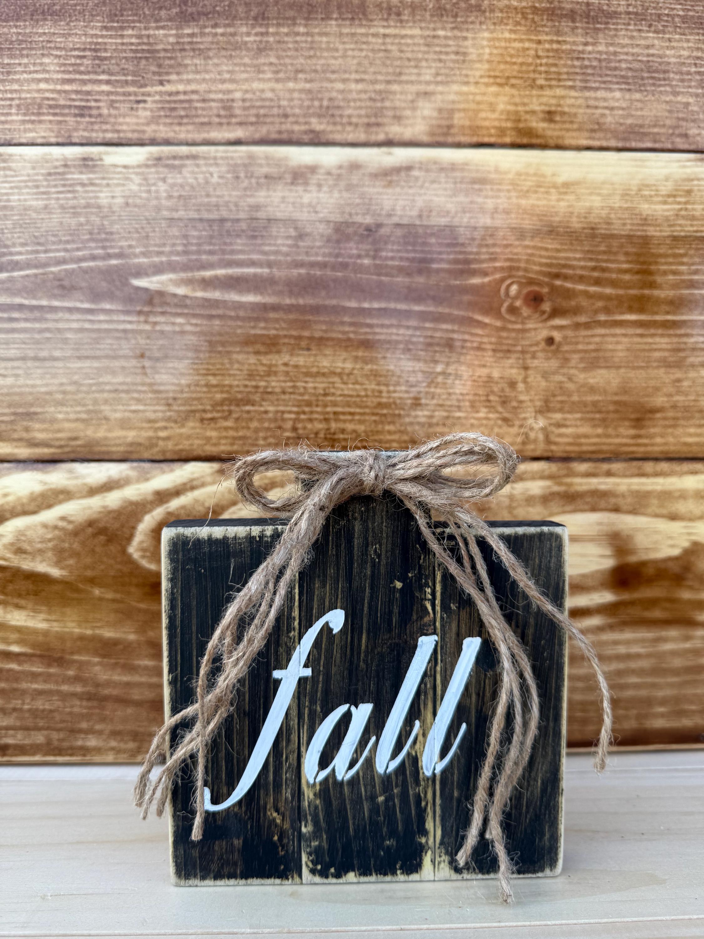 Wooden Fall Decor
