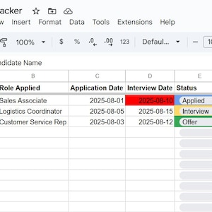 Recruiting Tracker Template for Excel & Google Sheets